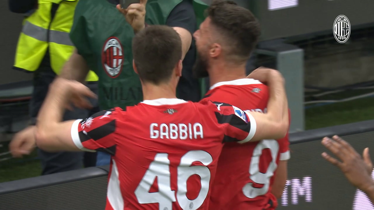VIDEO: Giroud scores his last Milan goal at San Siro