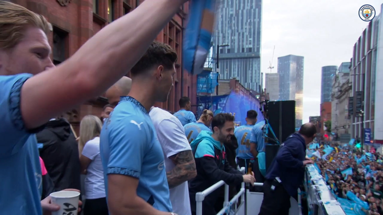 VIDEO: The best bits from Man City's Premier League trophy parade