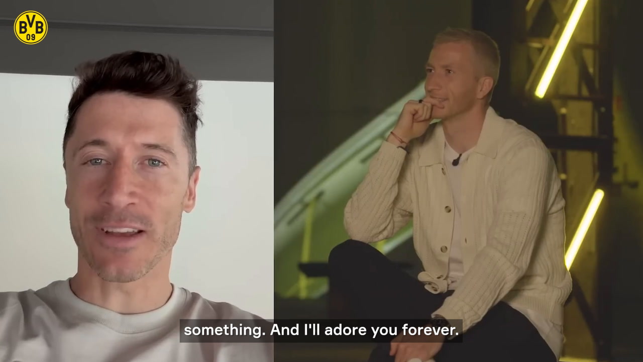 VIDEO: Lewandowski says thank you to Reus after 12 years at Dortmund