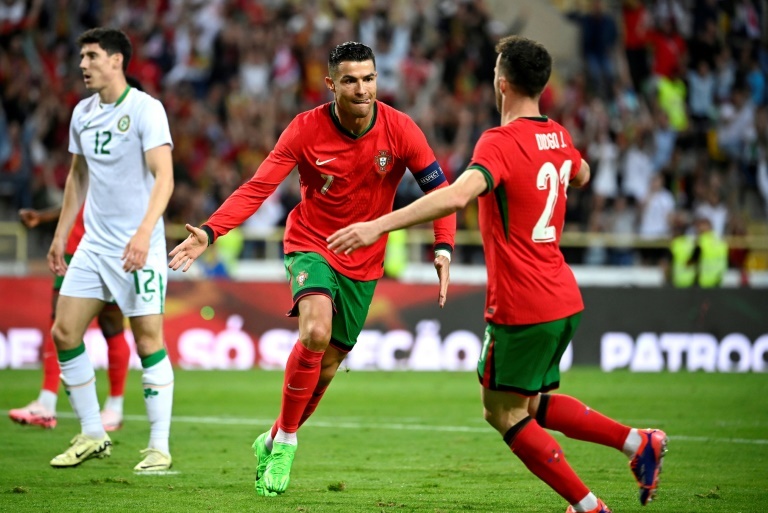 Ronaldo brace helps Portugal beat Ireland in final Euros warm-up