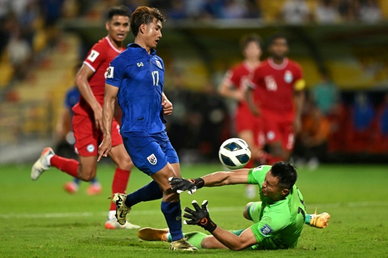 Veteran Singapore goalkeeper the toast of China after World Cup heroics