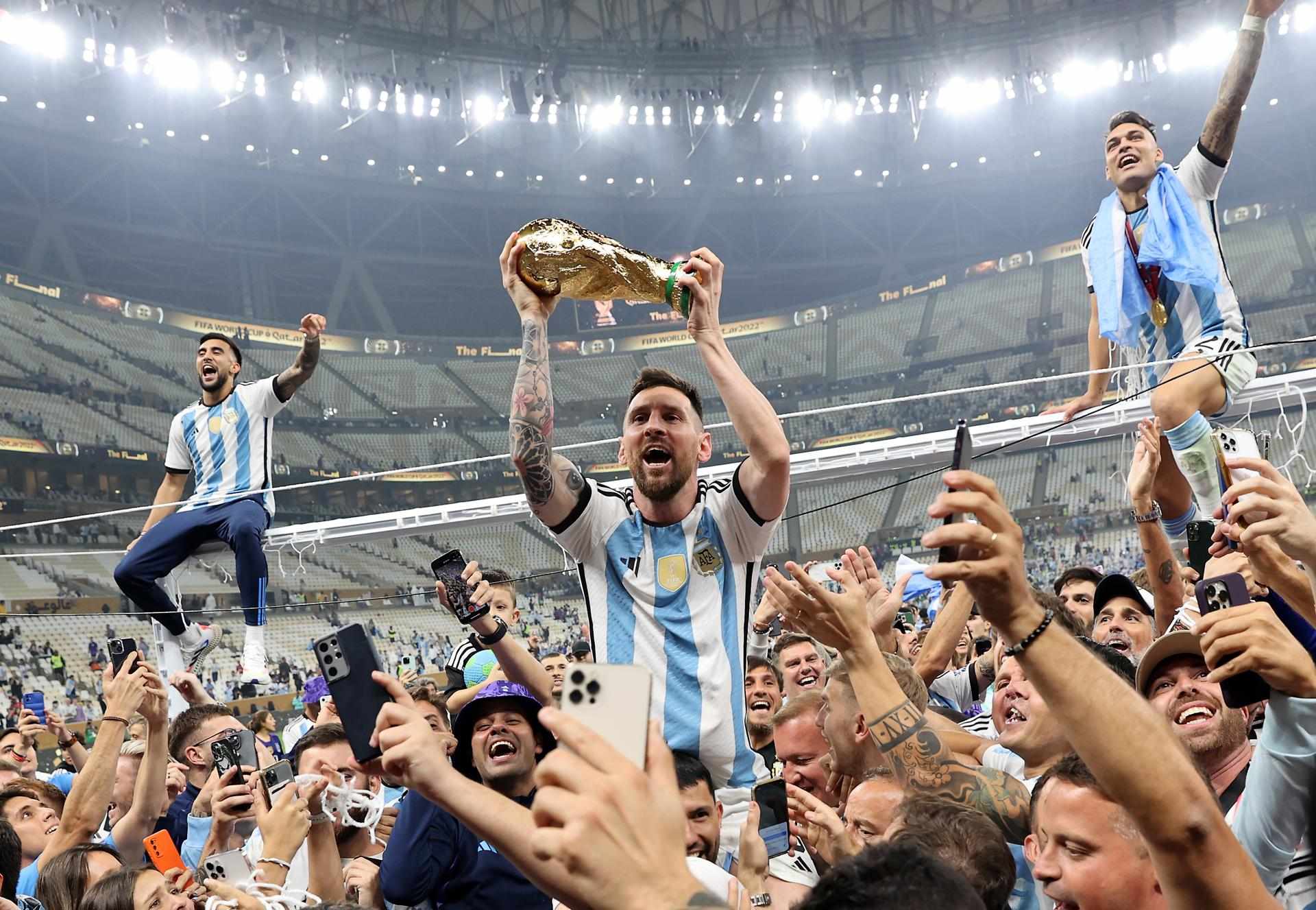 "I was very sad because Maradona could not see how we won the World Cup"
