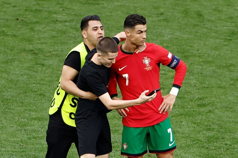 Euro 2024 security bulked after pitch invaders aim for Ronaldo selfies