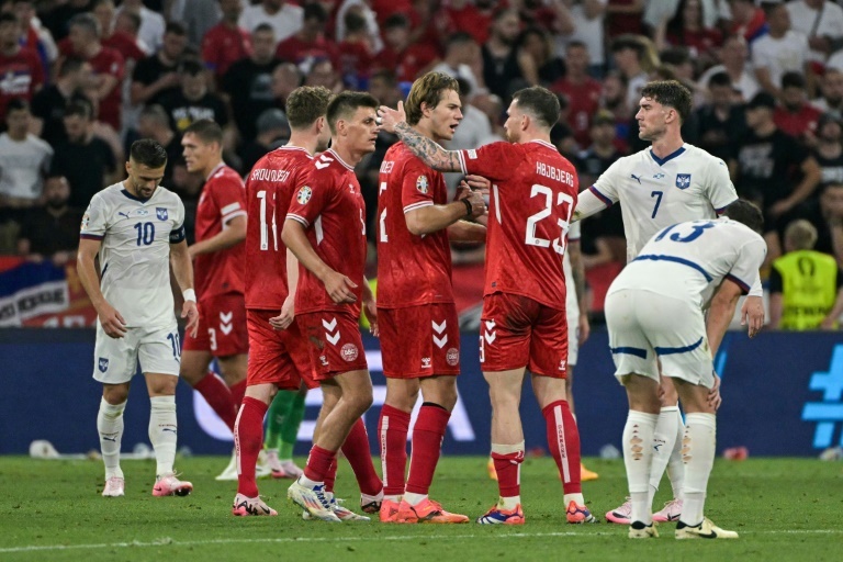 Denmark through to Euros last-16 with Serbia draw