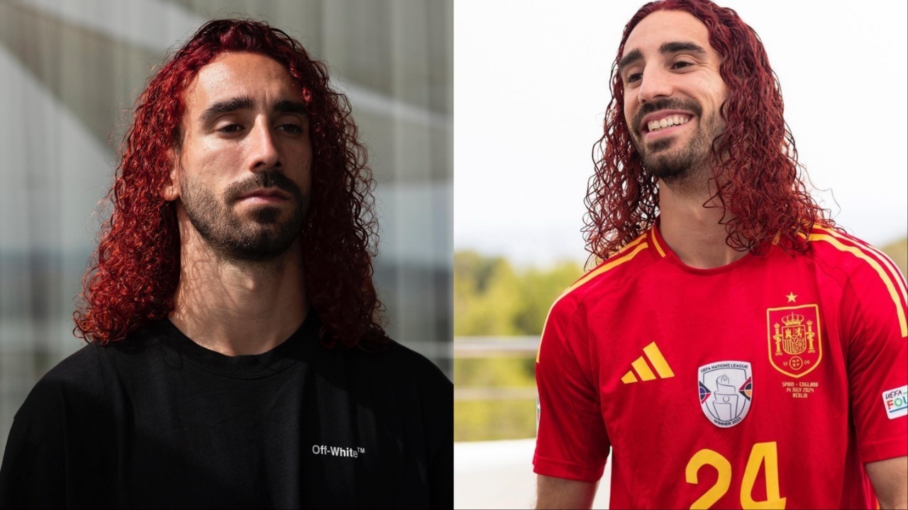 Cucurella keeps his promise, dyes his hair red