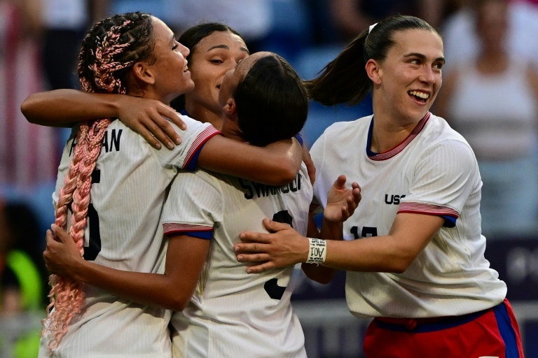 USA edge Germany in extra time to reach Olympic women's football final