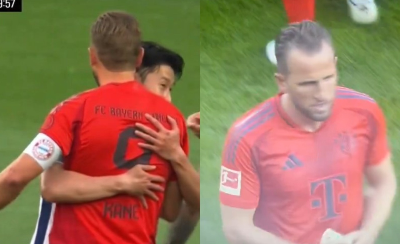 Kane refuses to lift trophy at Tottenham ground after hugging Son