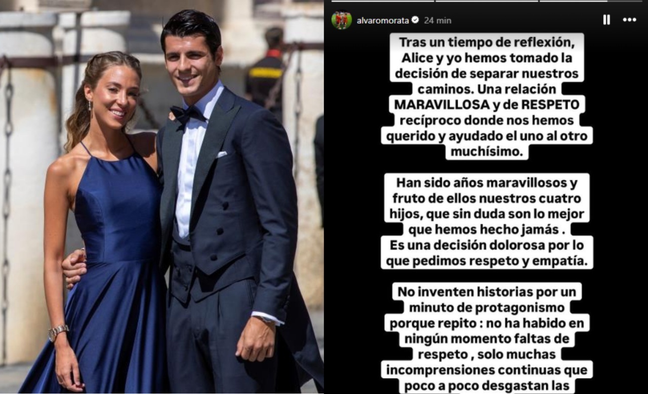 New Milan signing Alvaro Morata divorces his wife Alice Campello