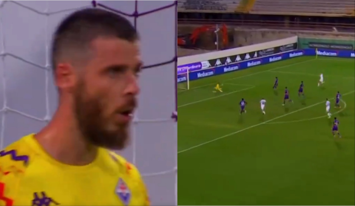 De Gea's nightmare debut for Fiorentina: 2 goals conceded in 12'