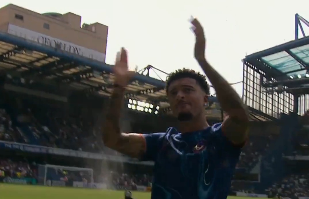 Sancho unveiled to a standing ovation from Chelsea fans