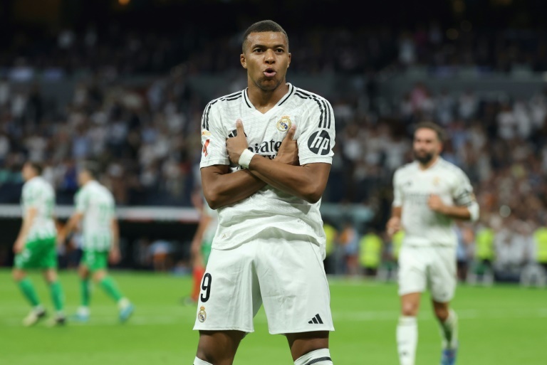 Mbappe scores first La Liga goals as Real Madrid beat Betis