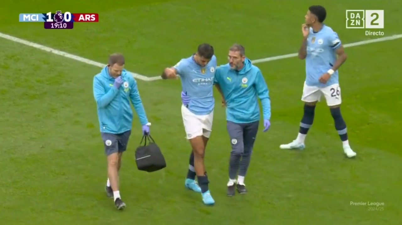 Alarm for Man City as Rodri left the field with knee injury