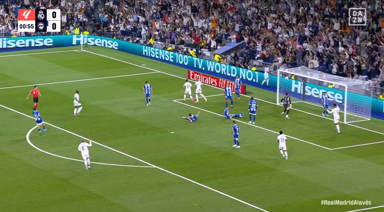 Lucas Vazquez puts Madrid ahead in 54 seconds