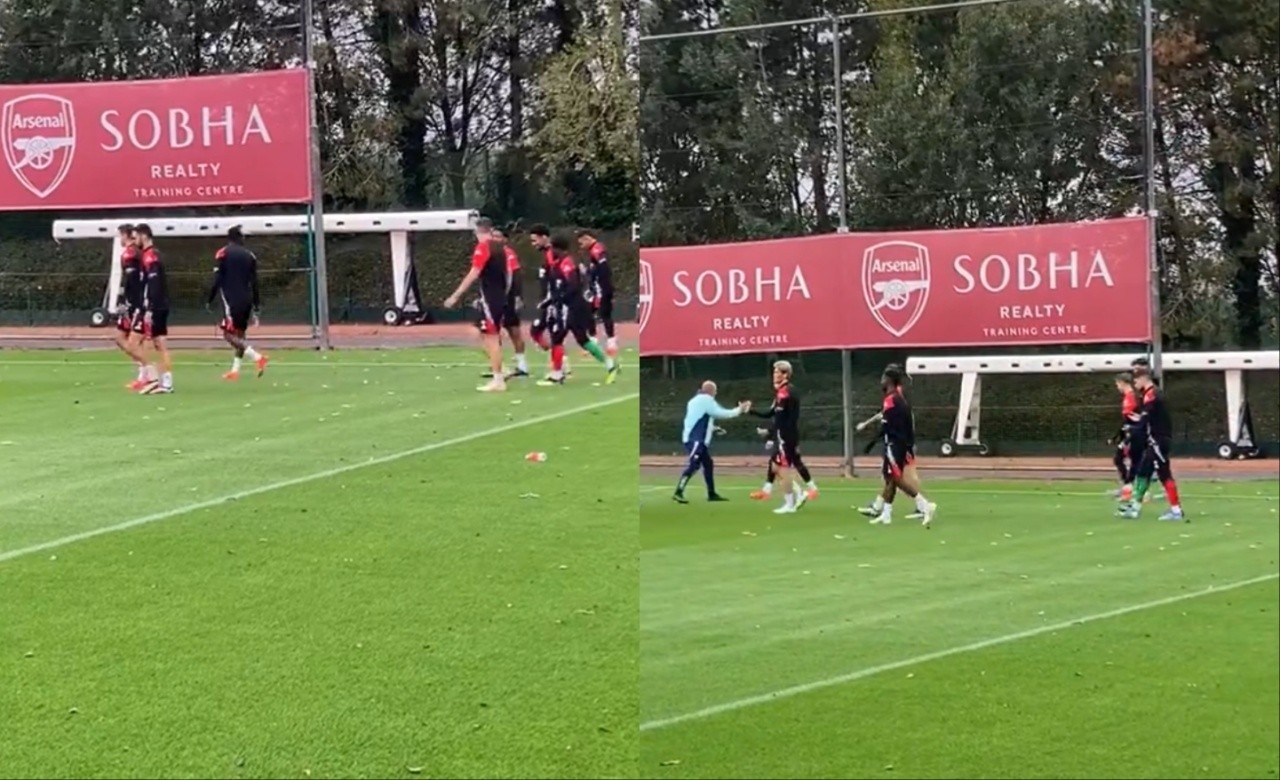 Merino's return with Arsenal closer as he trains ahead of UCL game against PSG