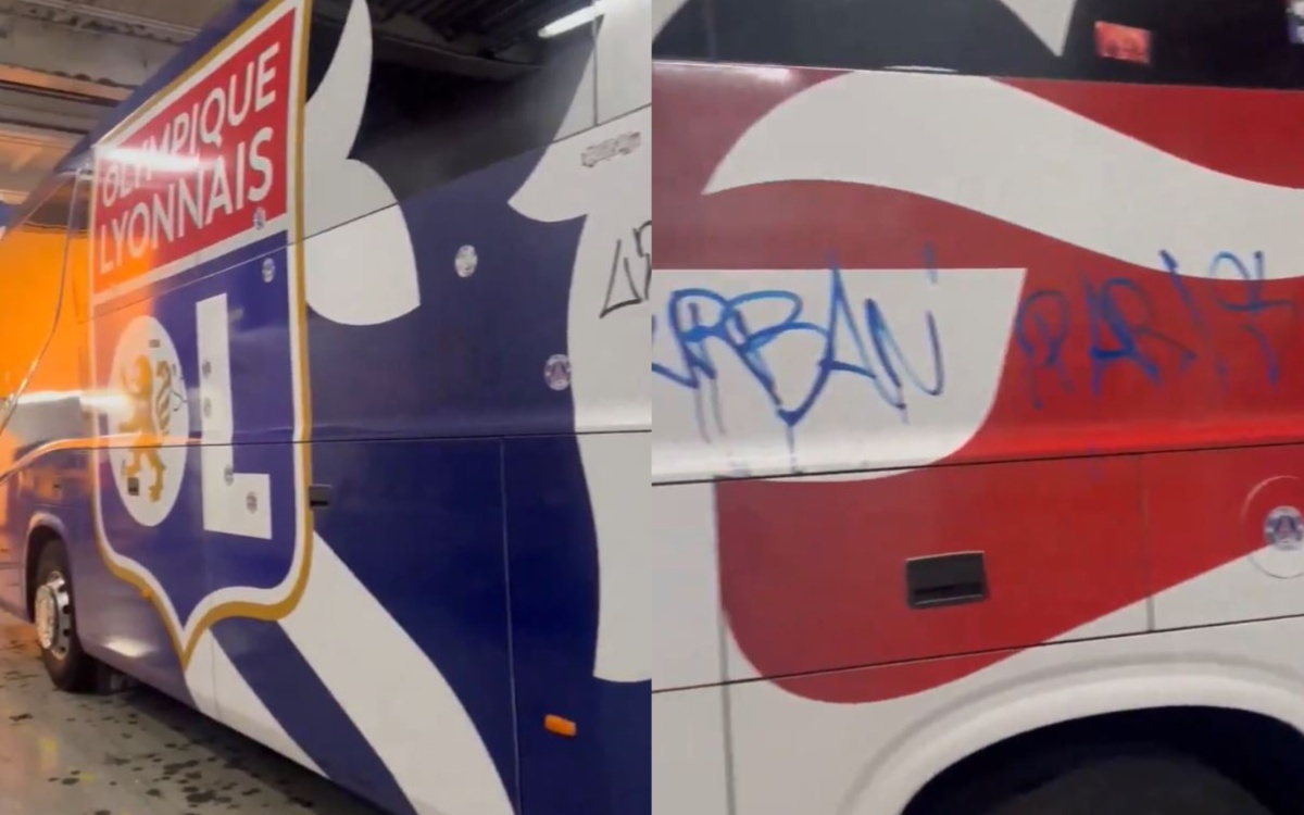 PSG fans vandalise Lyon bus on their way to London