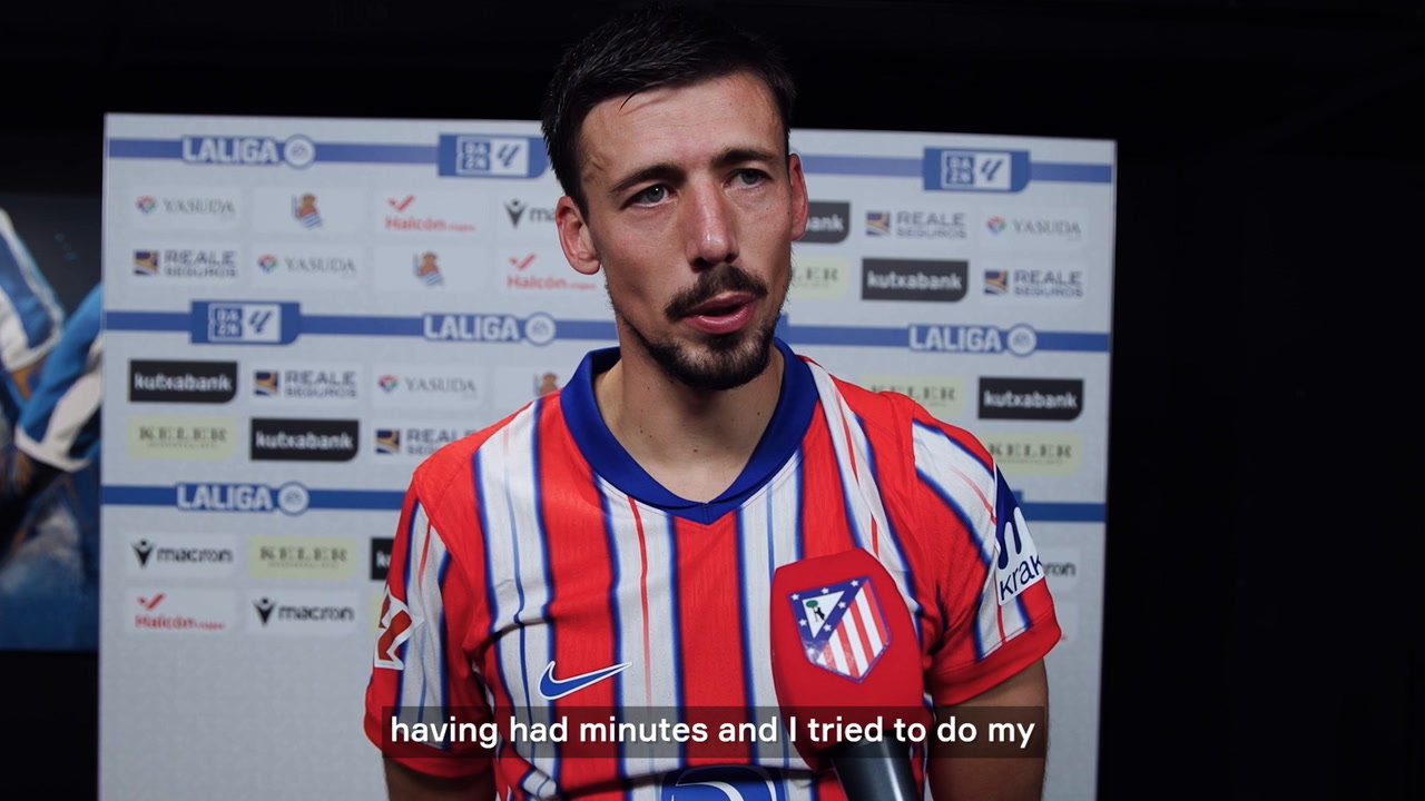 VIDEO: Lenglet's reactions after his Atlético de Madrid debut