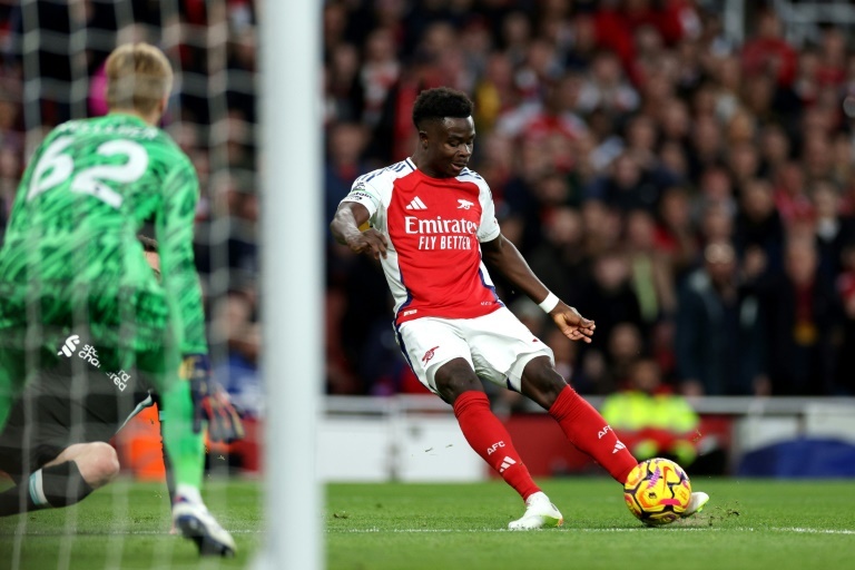 Saka regrets Arsenal not showing their best selves against Liverpool