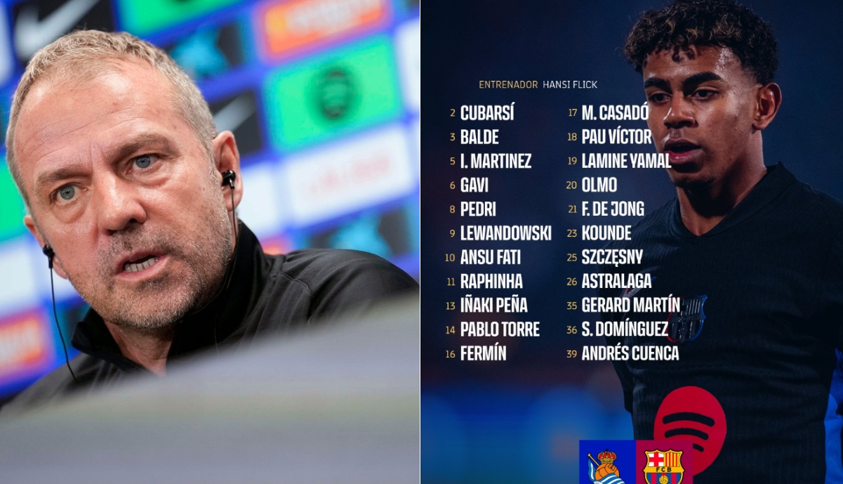 Barca squad list for the clash against Real Sociedad