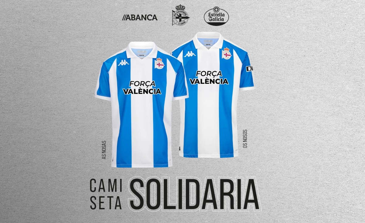 Deportivo to wear special jersey against Eibar in support of Valencia