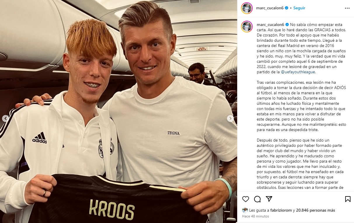 19-year-old Real Madrid academy player retires