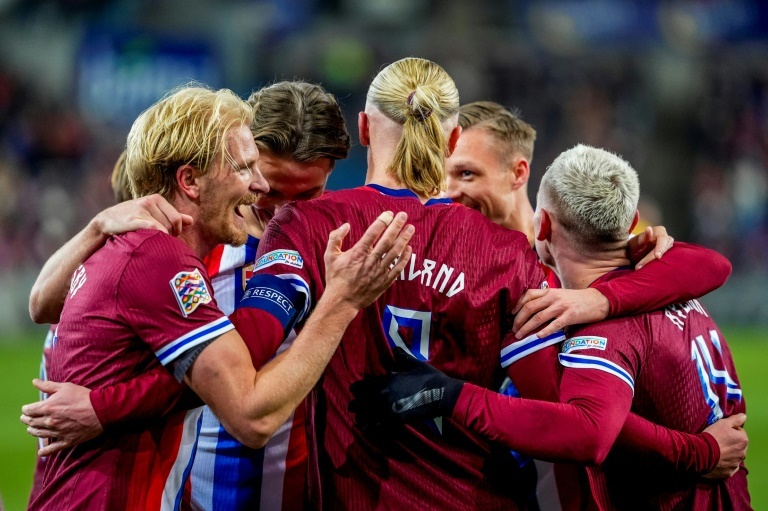 Haaland hat-trick fires Norway top of Nations Leauge group