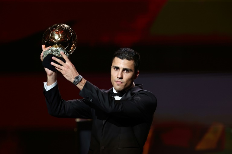 Man City have prepared a tribute to Rodri for his Ballon d'Or win