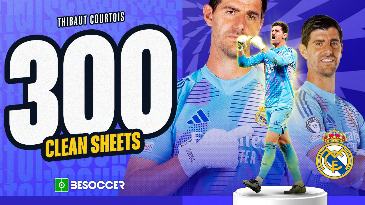 Thibaut Courtois' 300 clean sheets