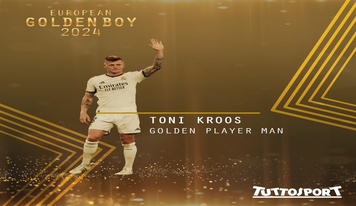 OFFICIAL: Madrid legend Kroos wins 2024 Golden Man award