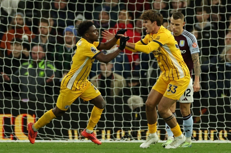 Villa frustrated as Lamptey rescues Brighton