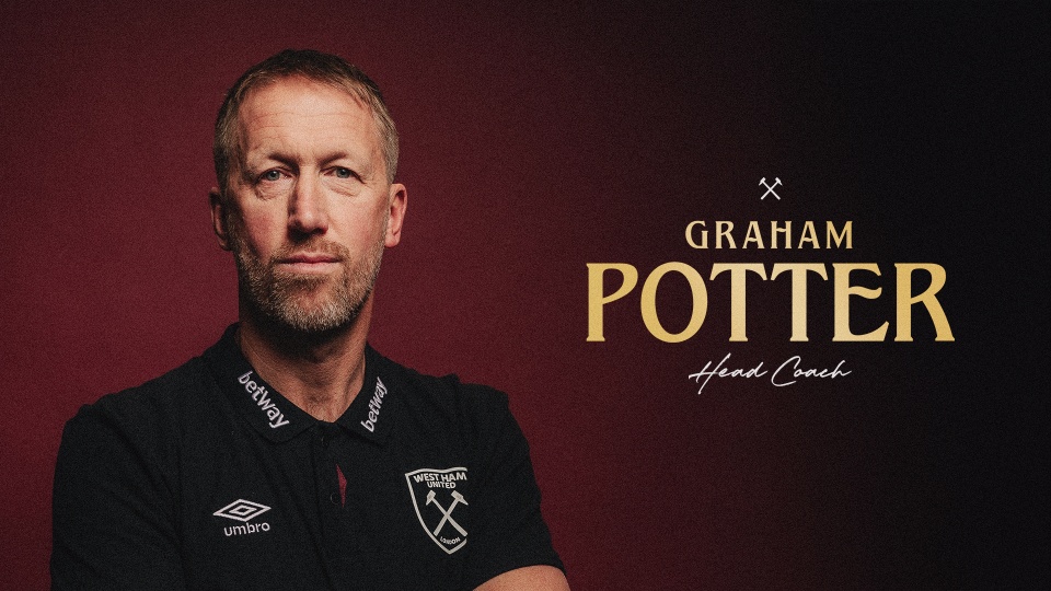 OFFICIAL: Potter named West Ham boss after Lopetegui sacking