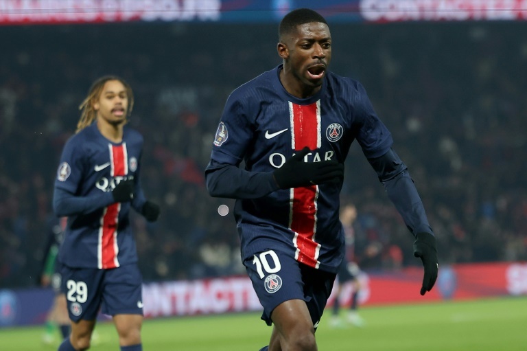 Dembele hits brace as PSG edge out Saint-Etienne in Ligue 1