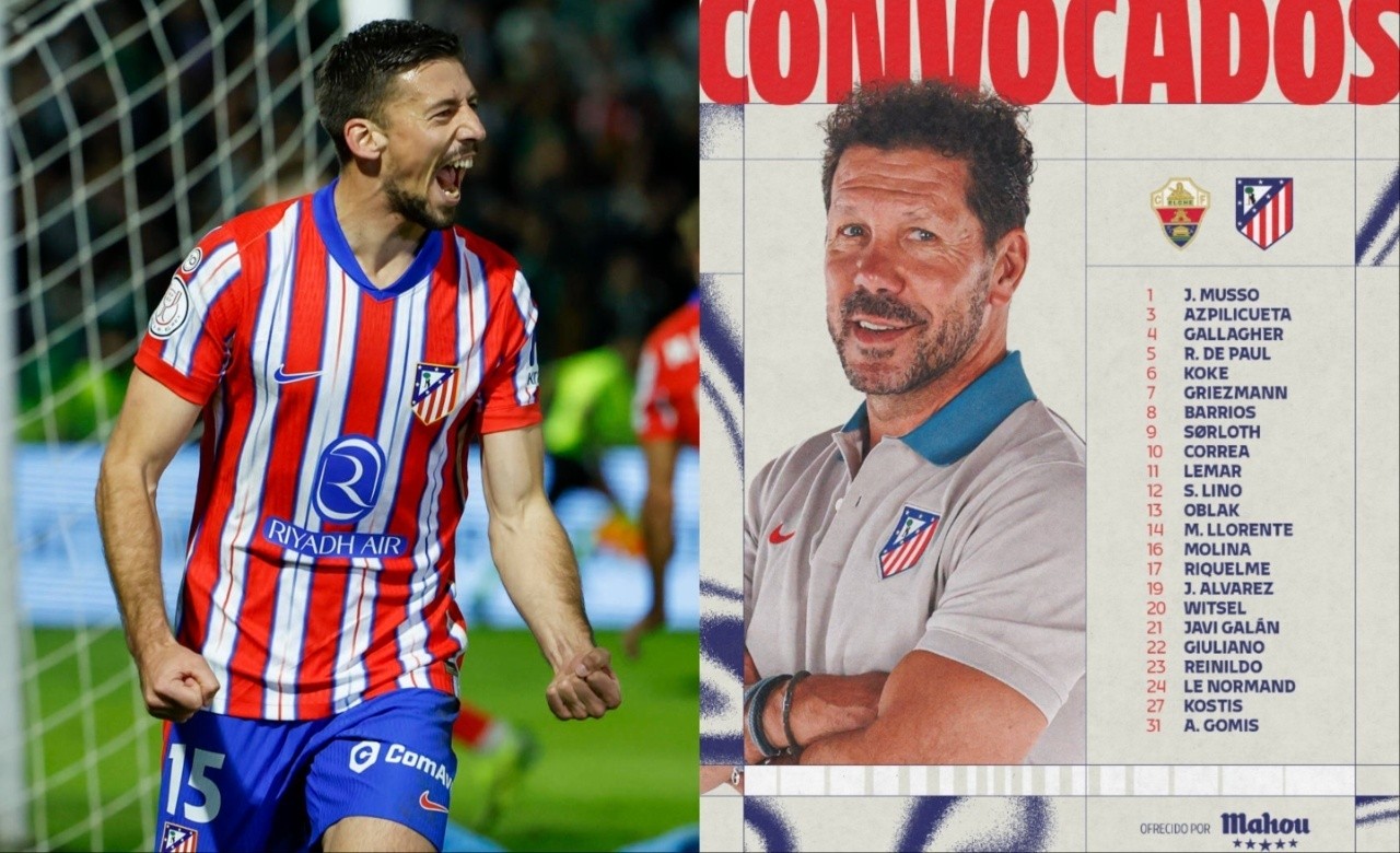 Atletico drop Gimenez and Lenglet for Copa del Rey match