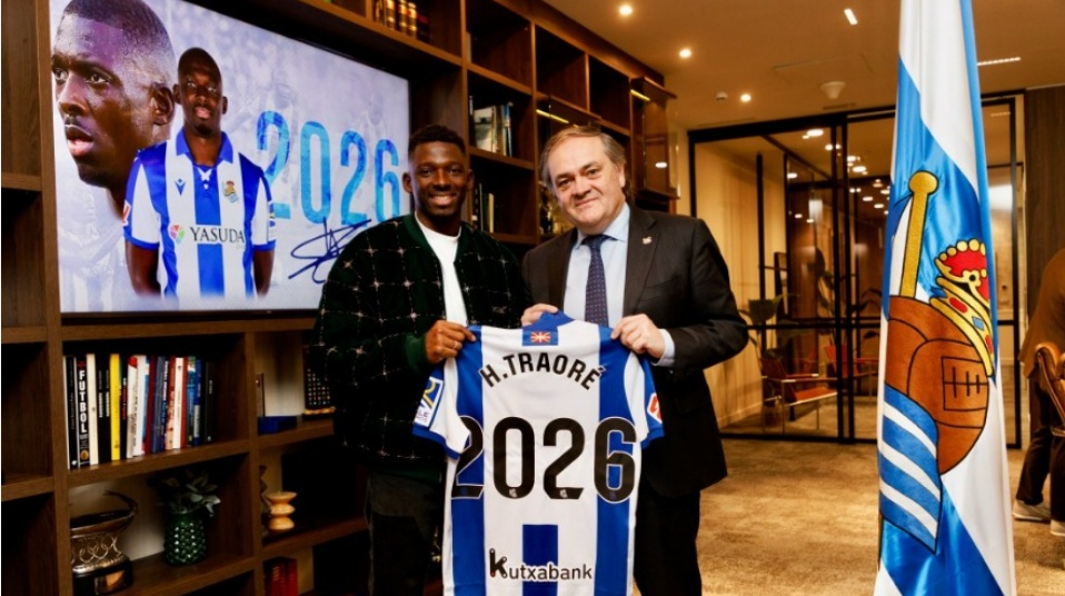 Real Sociedad renew injured Hamari Traore until 2026