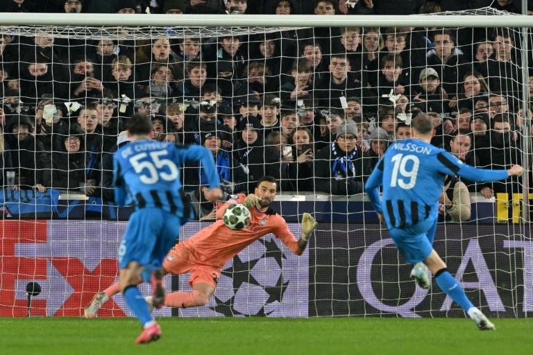 Penalty row as Club Brugge gain Champions League advantage over Atalanta