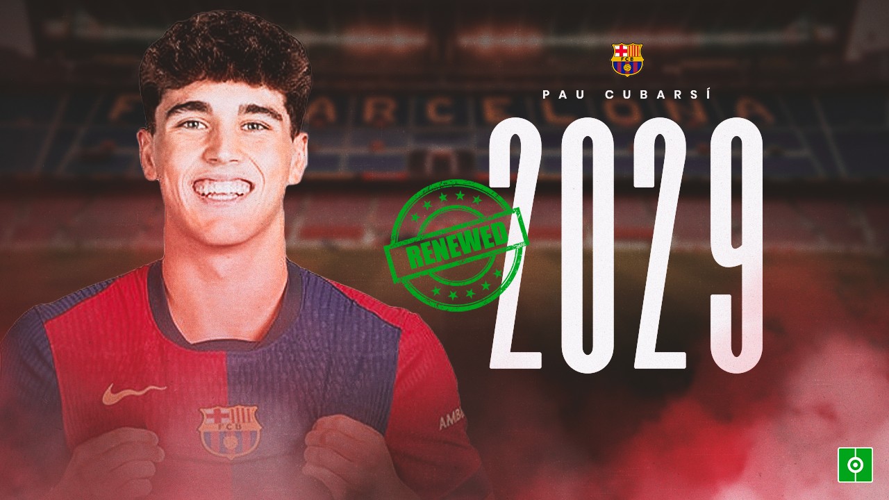 OFFICIAL: Teen star Cubarsi signs new Barca deal until 2029