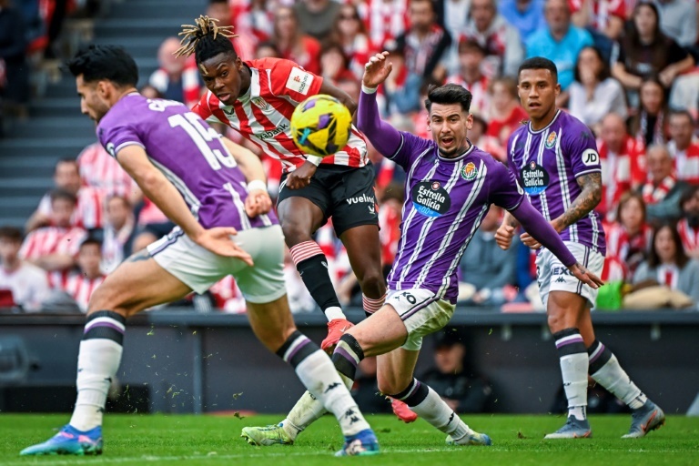 Athletic Bilbao crush Valladolid to maintain top four pace