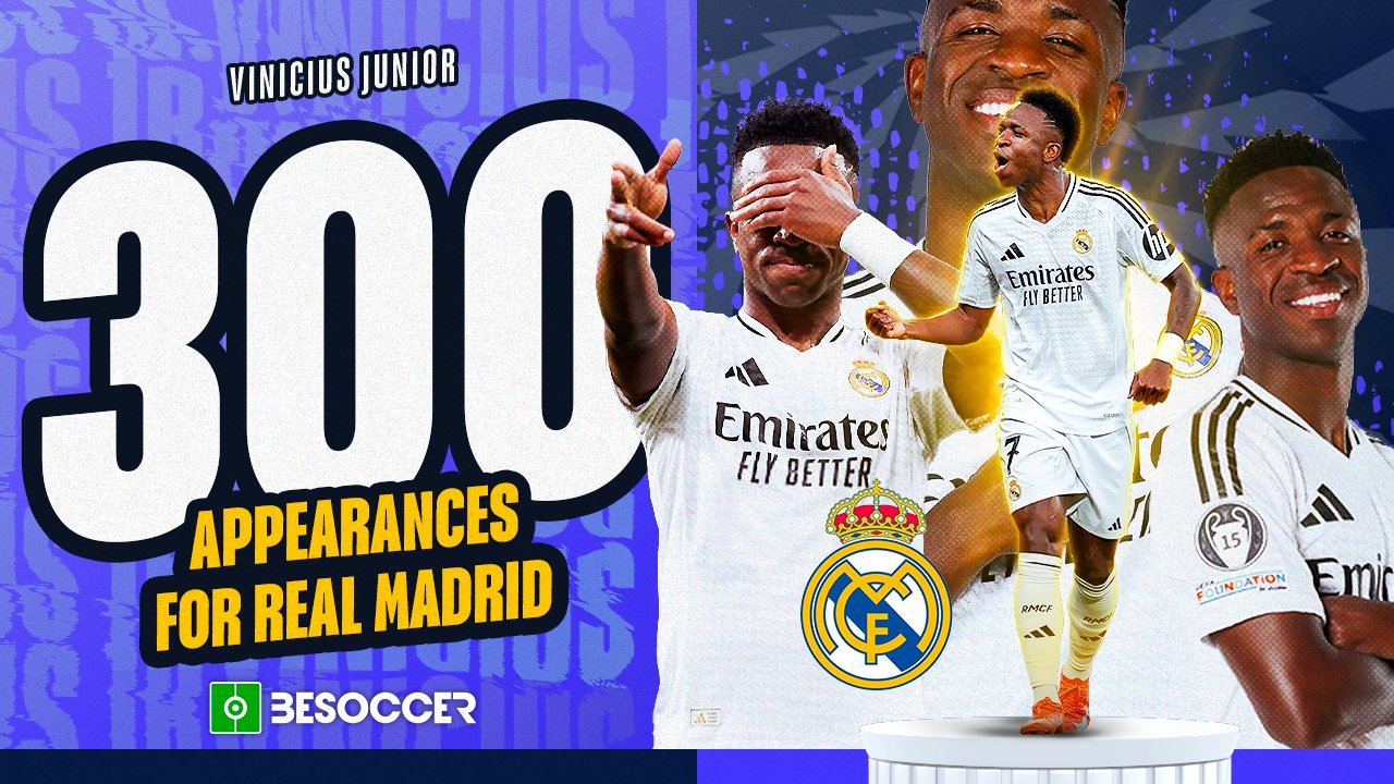 Vinicius hits 300 games with Real Madrid