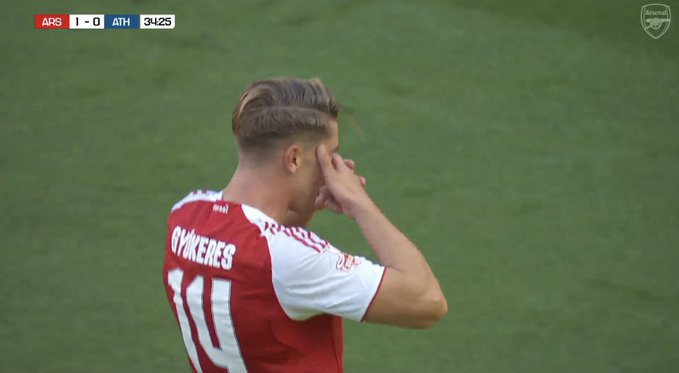 Gyokeres breaks Arsenal duck with rare headed goal