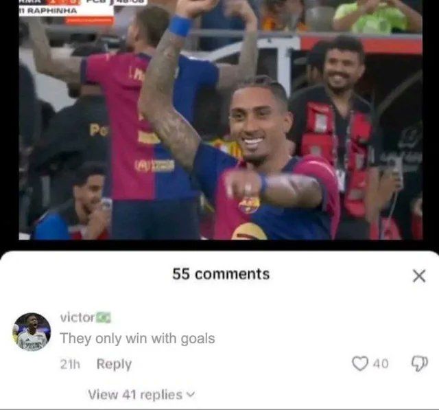 Most intelligent Real Madrid fan.