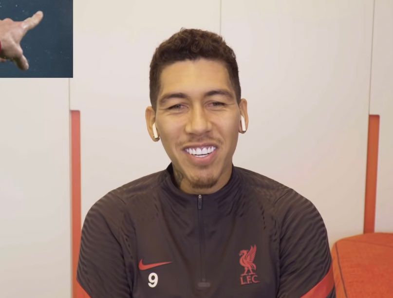 Firmino’s teeth make AirPods look yellow