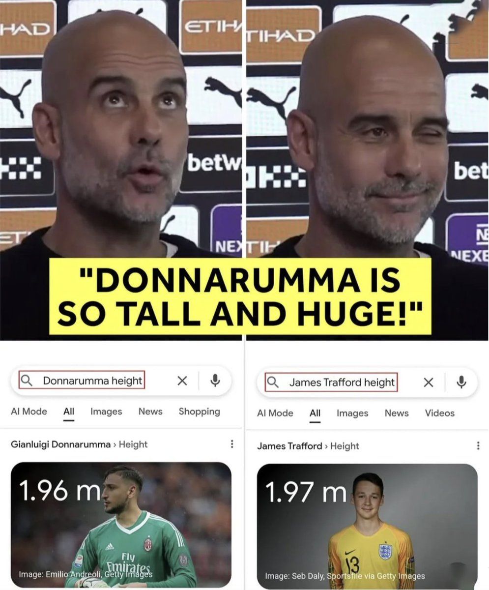 What did Pep mean by tall and huge? 👀