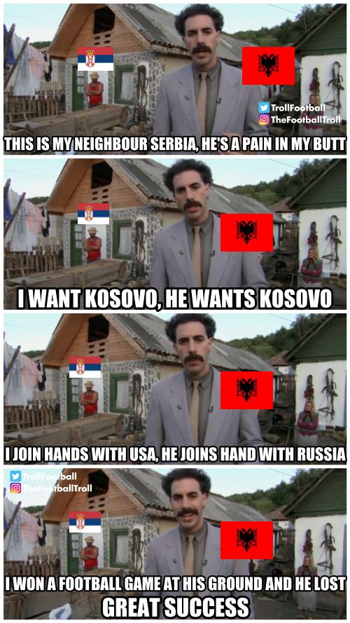 Albania beats Serbia in Serbia