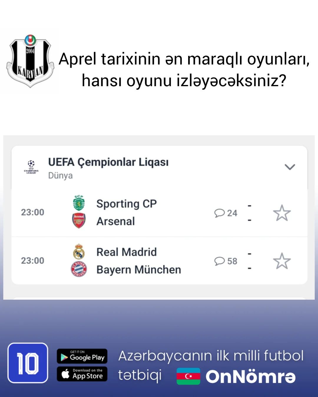 Bu gün Çempionlar Liqası var🔥

- Sponsor : @onnomre.az